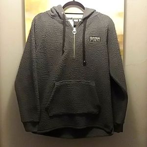 PINK Sherpa Pullover sz S